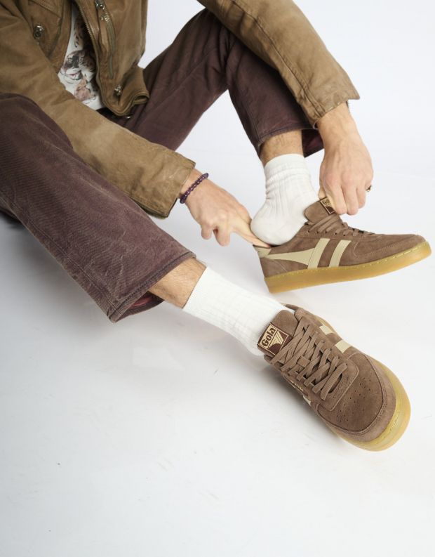 נעלי גברים - Gola - סניקרס HAWK SUEDE - חום