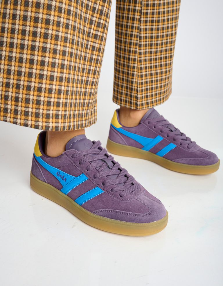 נעלי נשים - Gola - סניקס זמש צבעוני VIPER - סגול2