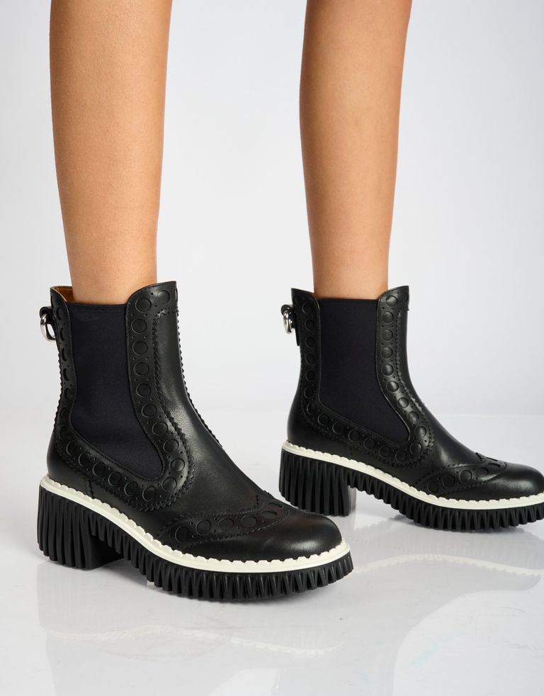 נעלי נשים - 4CCCCEES - מגפוני עור PLITA CILLO - שחור3