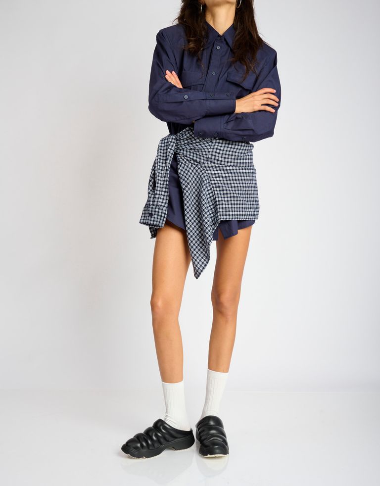 נעלי נשים - 4CCCCEES - כפכפי עור SANHO ROLL - שחור3