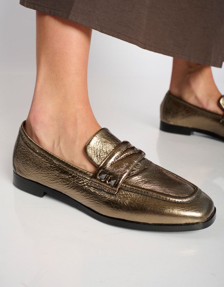 נעלי נשים - Mjus - נעלי מוקסין VOLTERRA - ברונזה1