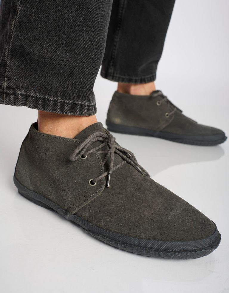 נעלי גברים - Aro - נעלי זמש WILLY - אפור כהה3