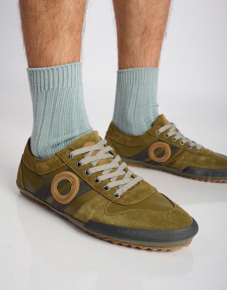 נעלי גברים - Aro - סניקרס עור IDO - ירוק4