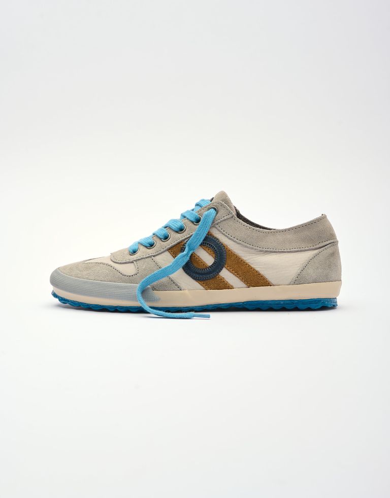 נעלי נשים - Aro - סניקרס נמוכות מעור IDO - אפור בהיר1