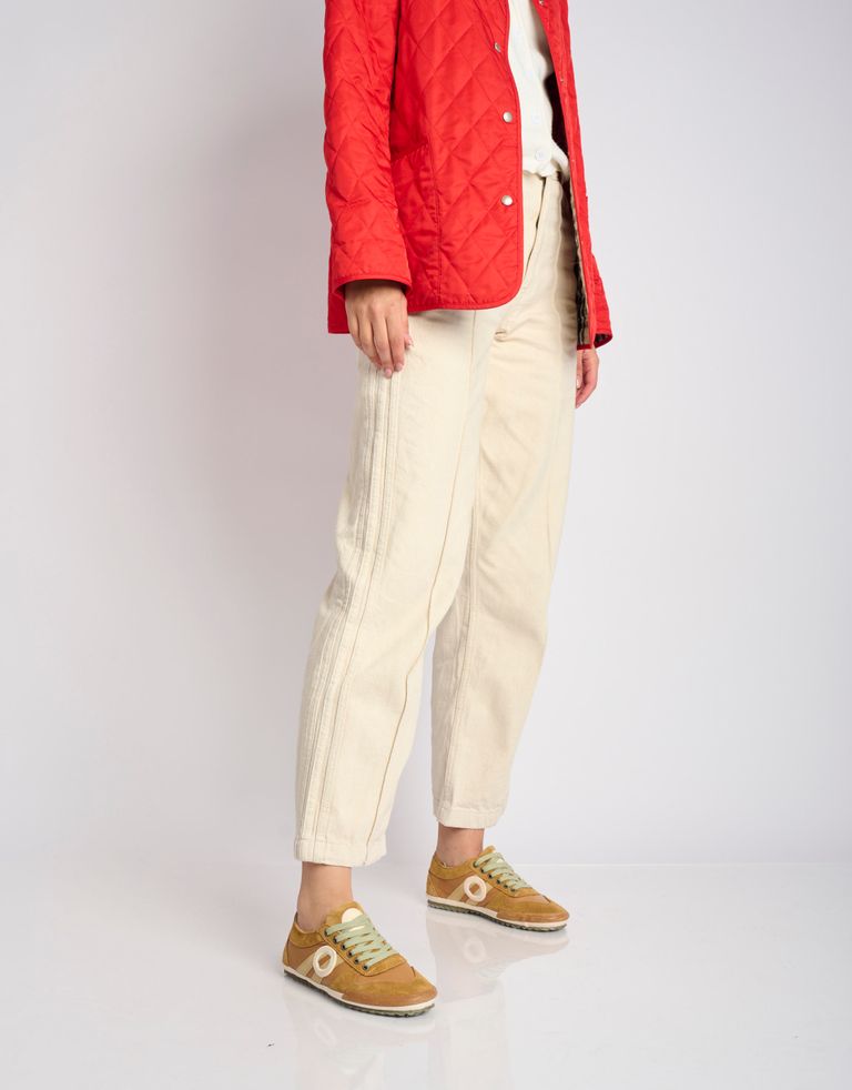 נעלי נשים - Aro - סניקרס נמוכות מעור IDO - קאמל3