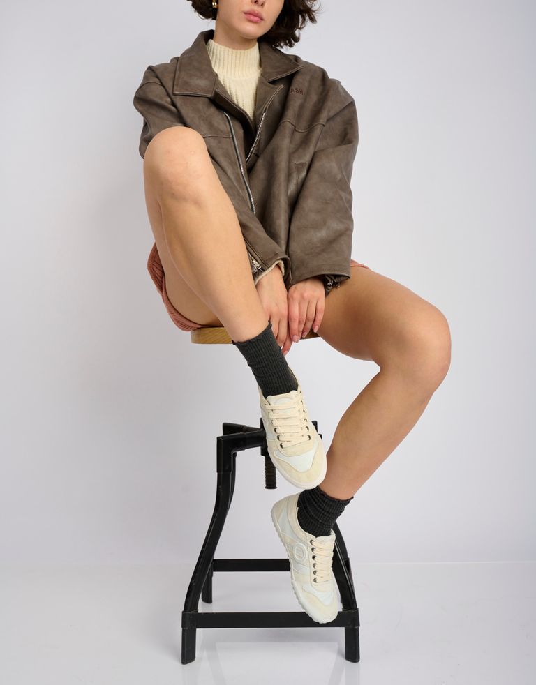 נעלי נשים - Aro - סניקרס נמוכות מעור IDO - לבן4