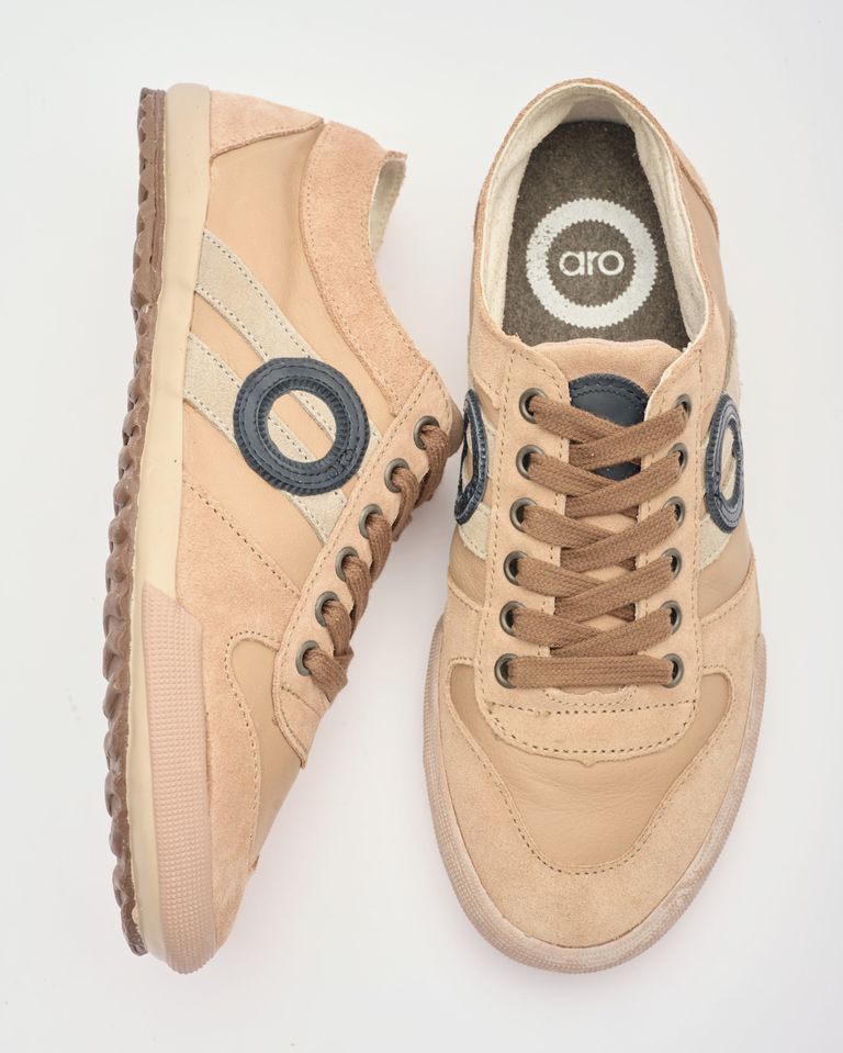 נעלי נשים - Aro - סניקרס נמוכות מעור IDO - בז'4