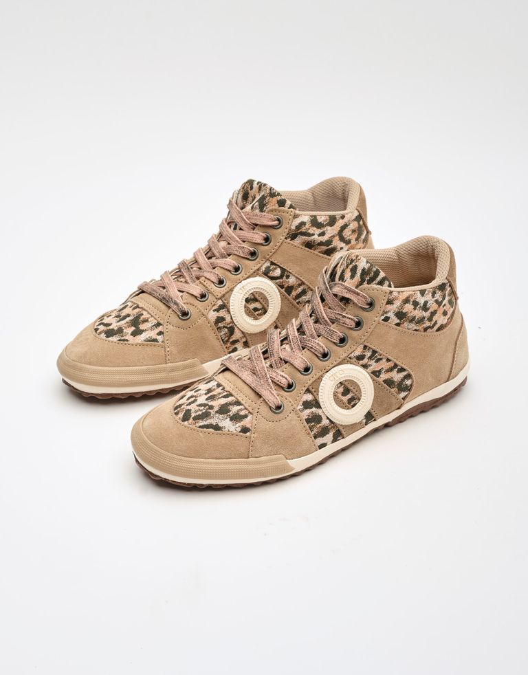 נעלי נשים - Aro - סניקרס גבוהות מנומרות IDO - בז'4