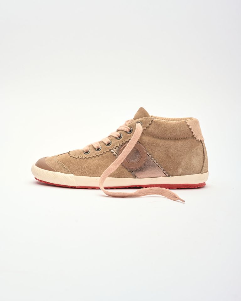 נעלי נשים - Aro - סניקרס זמש גבוהות RAY - חום בהיר3