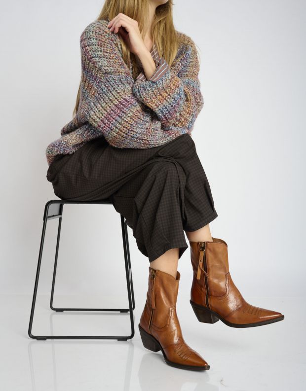 נעלי נשים - A.S. 98 - מגפוני בוקרים COUNTRY - קאמל