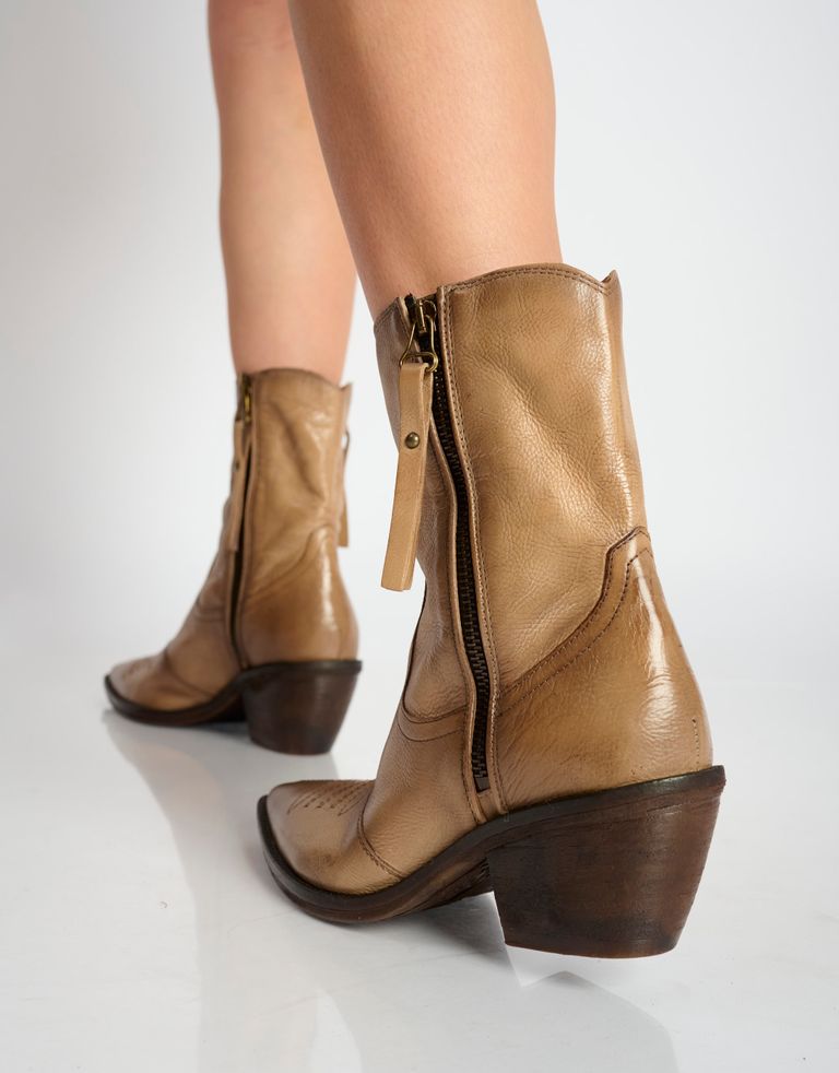 נעלי נשים - A.S. 98 - מגפוני בוקרים COUNTRY - בז'3