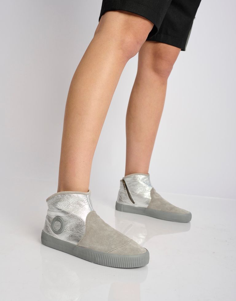 נעלי נשים - Aro - מגפונים משולבים NOELLE - כסף3