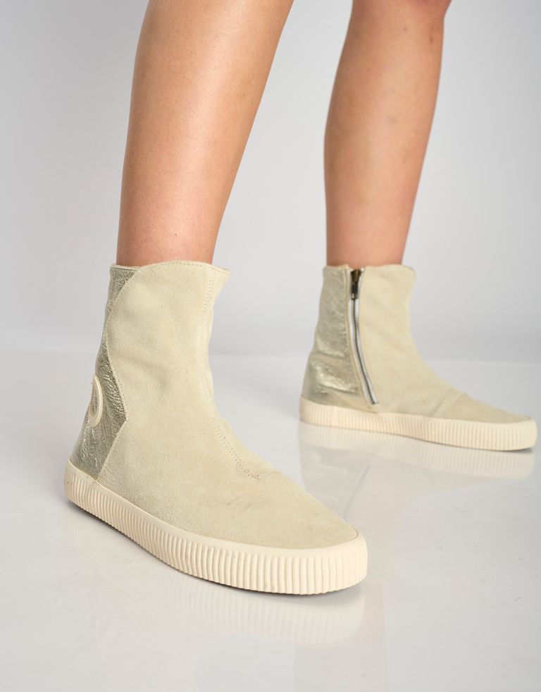 נעלי נשים - Aro - מגפונים משולבים NOELLE - פלטינה4