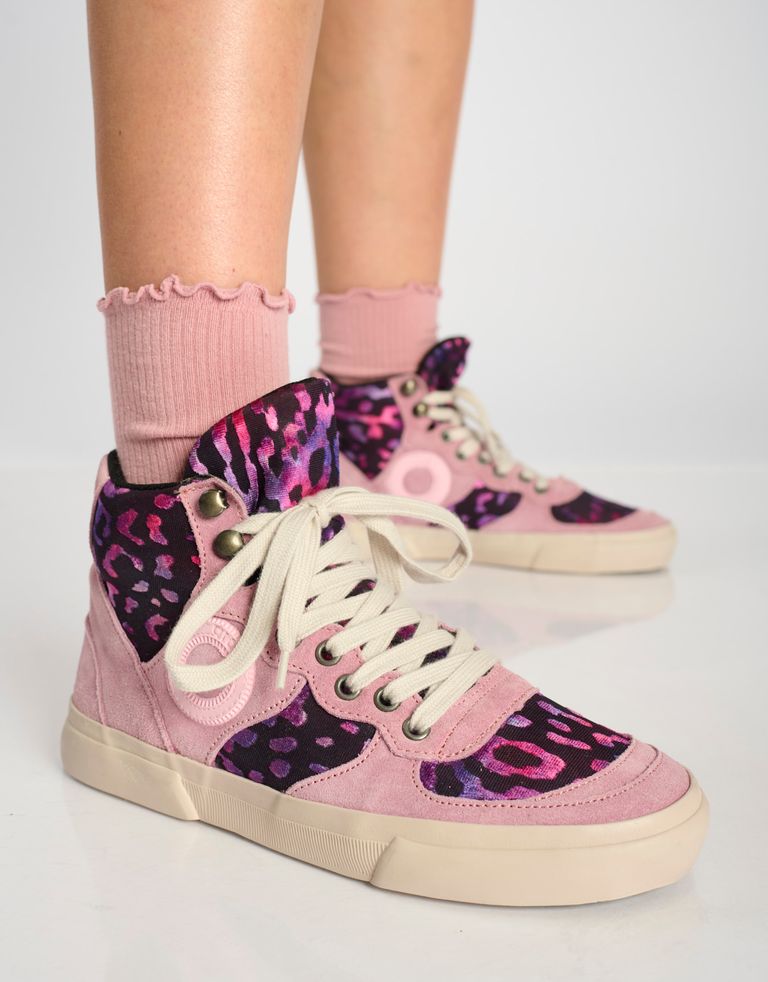 נעלי נשים - Aro - סניקרס מנומרות EMMA - ורוד4