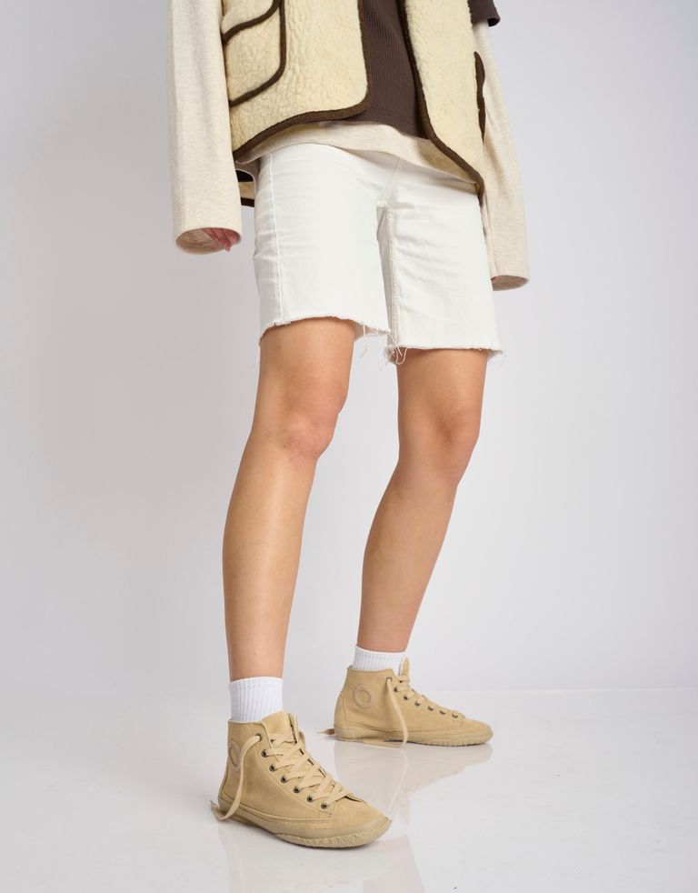 נעלי נשים - Aro - סניקרס עור גבוהות WILLY - בז'3