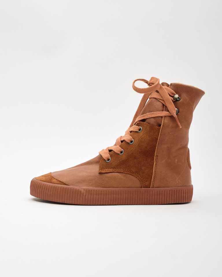 נעלי נשים - Aro - מגפונים עם שרוכים NOELLE - קוניאק4