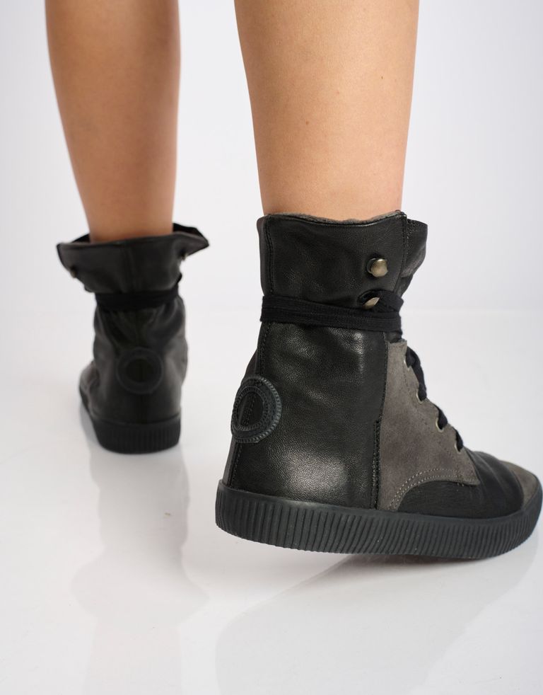 נעלי נשים - Aro - מגפונים עם שרוכים NOELLE - שחור4