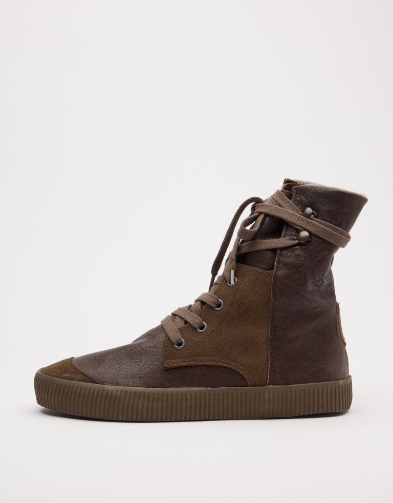 נעלי נשים - Aro - מגפונים עם שרוכים NOELLE - חום כהה4