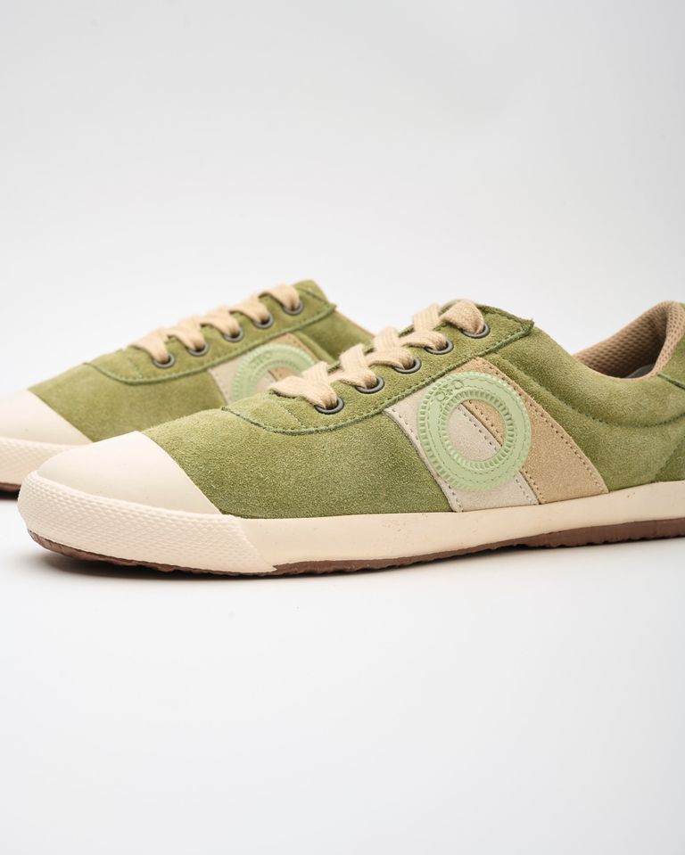 נעלי נשים - Aro - סניקרס זמש RAY - זית3