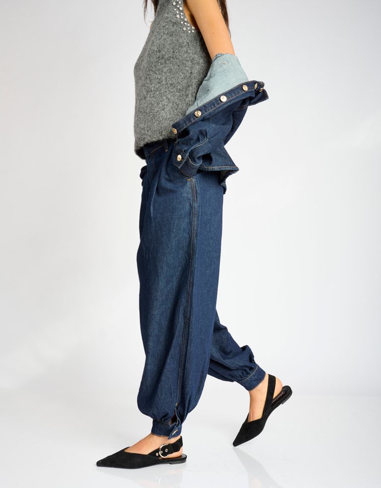 נעלי נשים - Jeffrey Campbell - נעלי סירה שטוחות SCONE - שחור