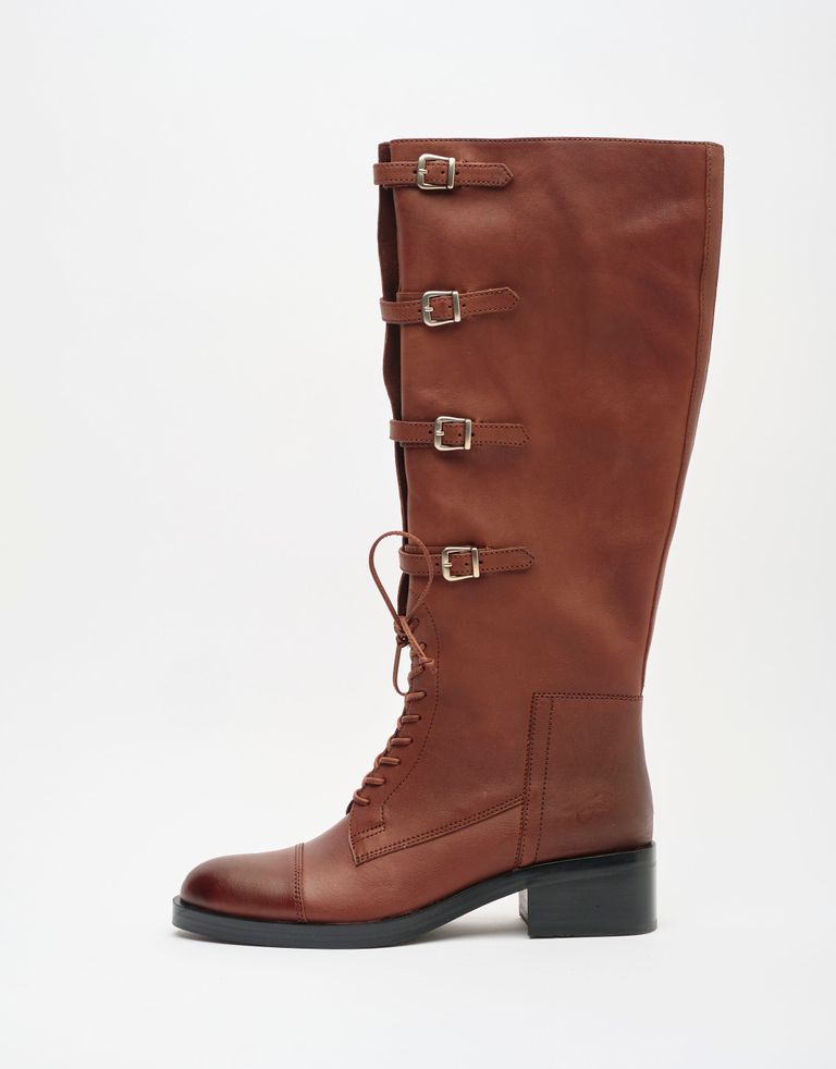 נעלי נשים - Jeffrey Campbell - מגפיים SHAMBLE - חום2