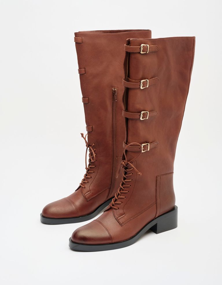 נעלי נשים - Jeffrey Campbell - מגפיים SHAMBLE - חום4