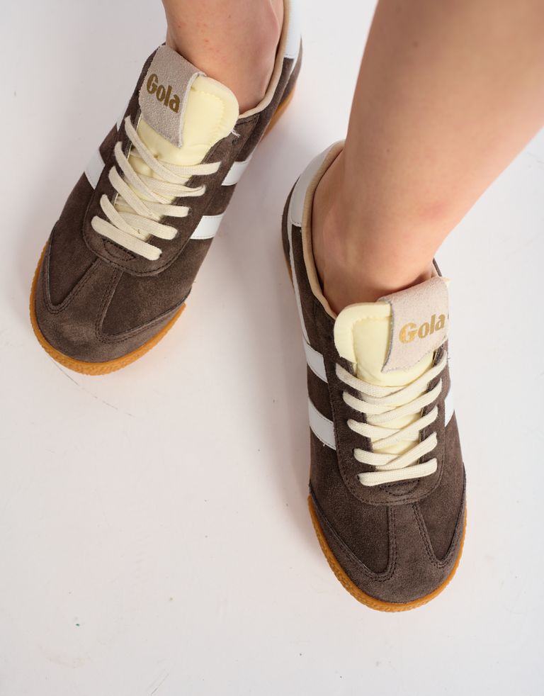 נעלי נשים - Gola - סניקרס ELAN - חום כהה2
