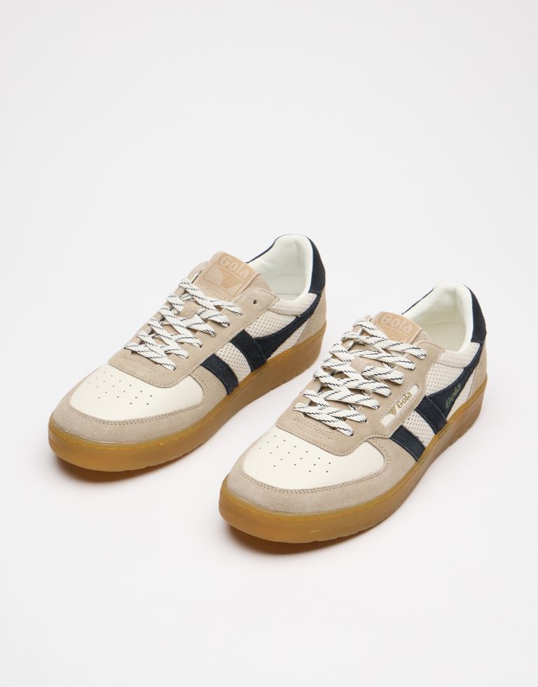 נעלי גברים - Gola - סניקרס בד וזמש HAWK 83 - לבן   שחור2