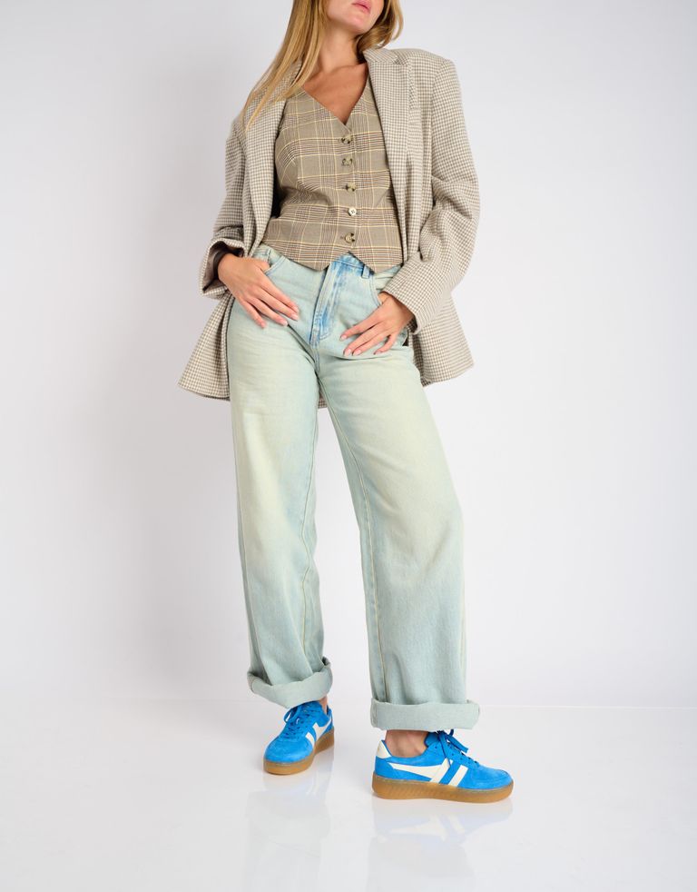 נעלי נשים - Gola - סניקרס זמש GRANDSLAM - כחול3