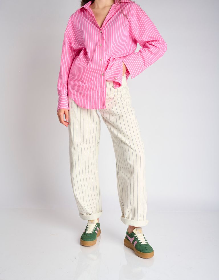 נעלי נשים - Gola - סניקרס זמש ATHENA - ירוק   ורוד2