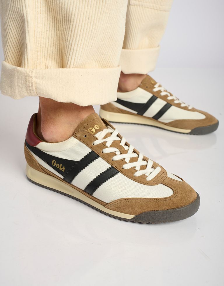 נעלי גברים - Gola - סניקרס TORNADO - לבן   חום3