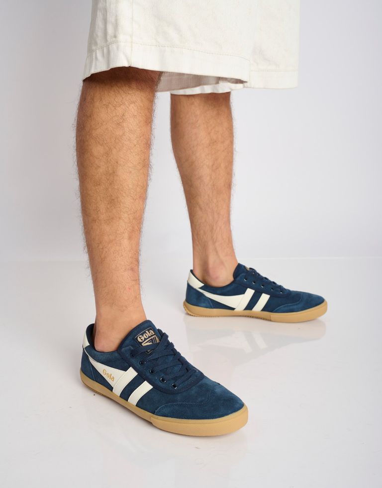 נעלי גברים - Gola - סניקרס זמש BADMINTON - כחול4