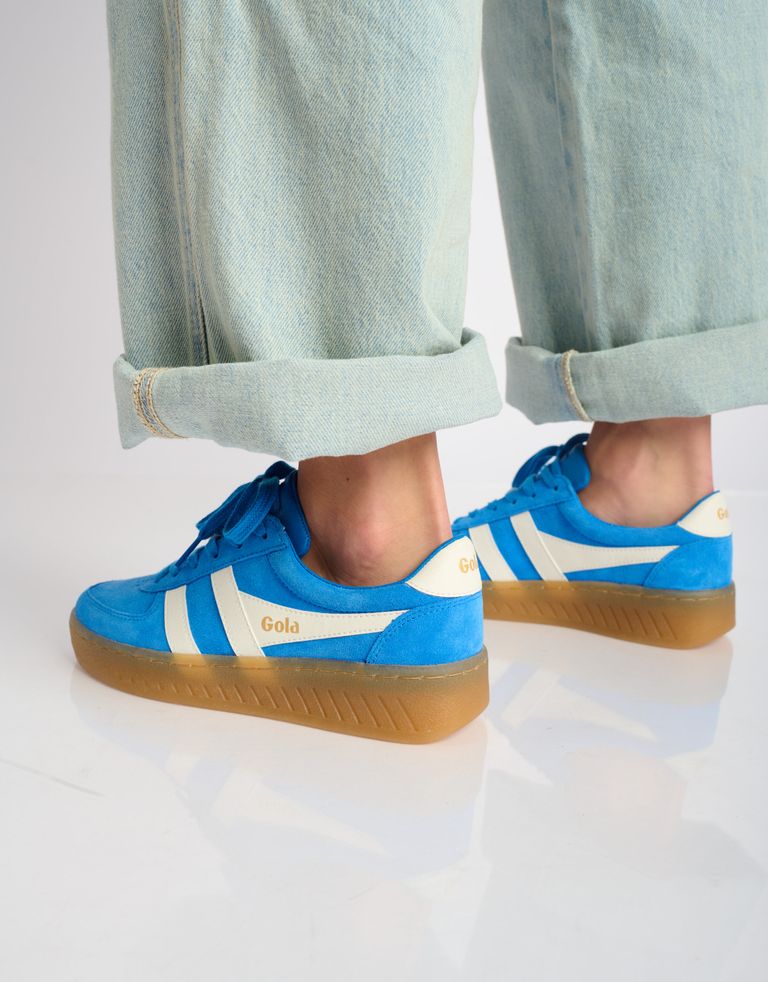 נעלי נשים - Gola - סניקרס זמש GRANDSLAM - כחול4