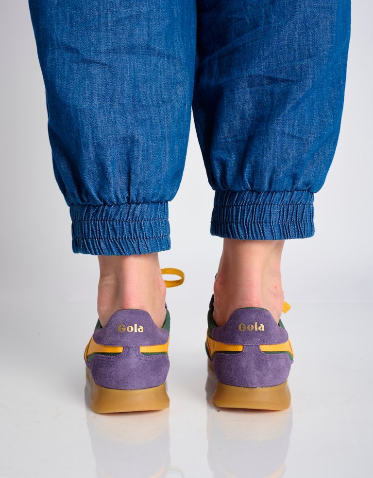 נעלי נשים - Gola - סניקרס צבעוני FIREFLY - סגול   צהוב4