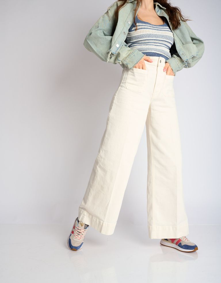 נעלי נשים - Gola - סניקרס DELTA - אופוויט ורוד2