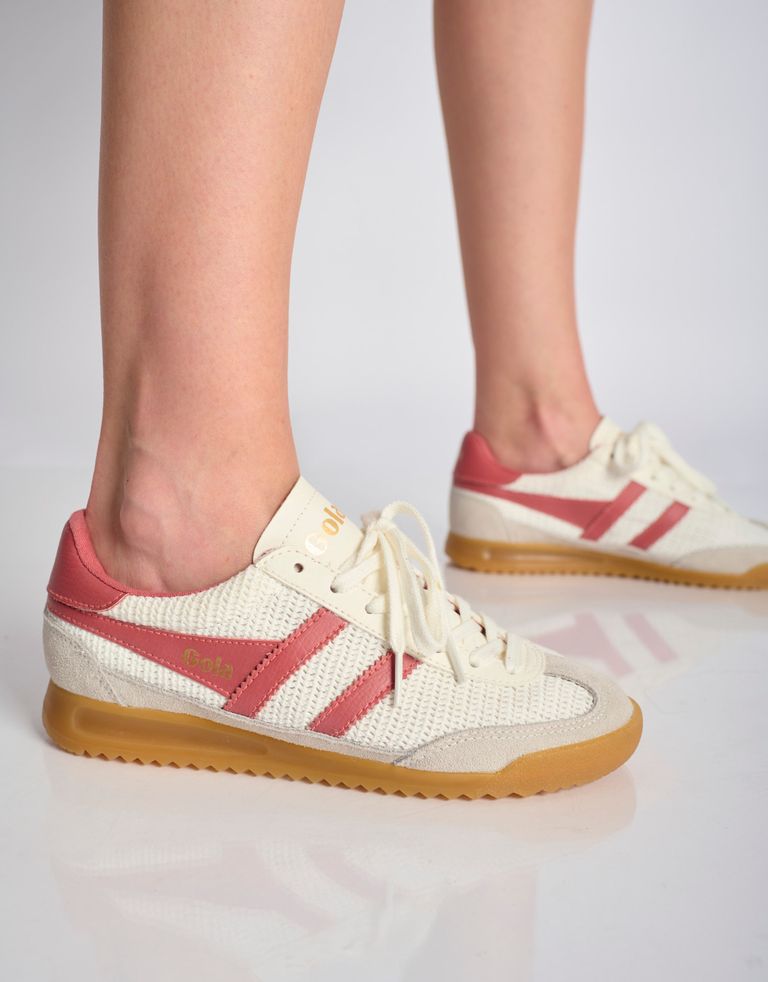 נעלי נשים - Gola - סניקרס TORNADO ZEPHYR - לבן   ורוד2