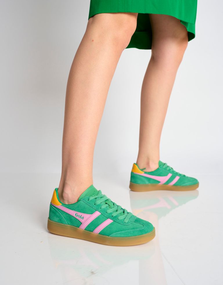 נעלי נשים - Gola - סניקס זמש צבעוני VIPER - ירוק3