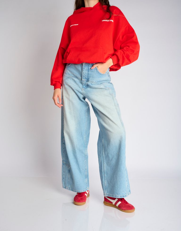 נעלי נשים - Gola - סניקרס זמש TORPEDO - אדום2