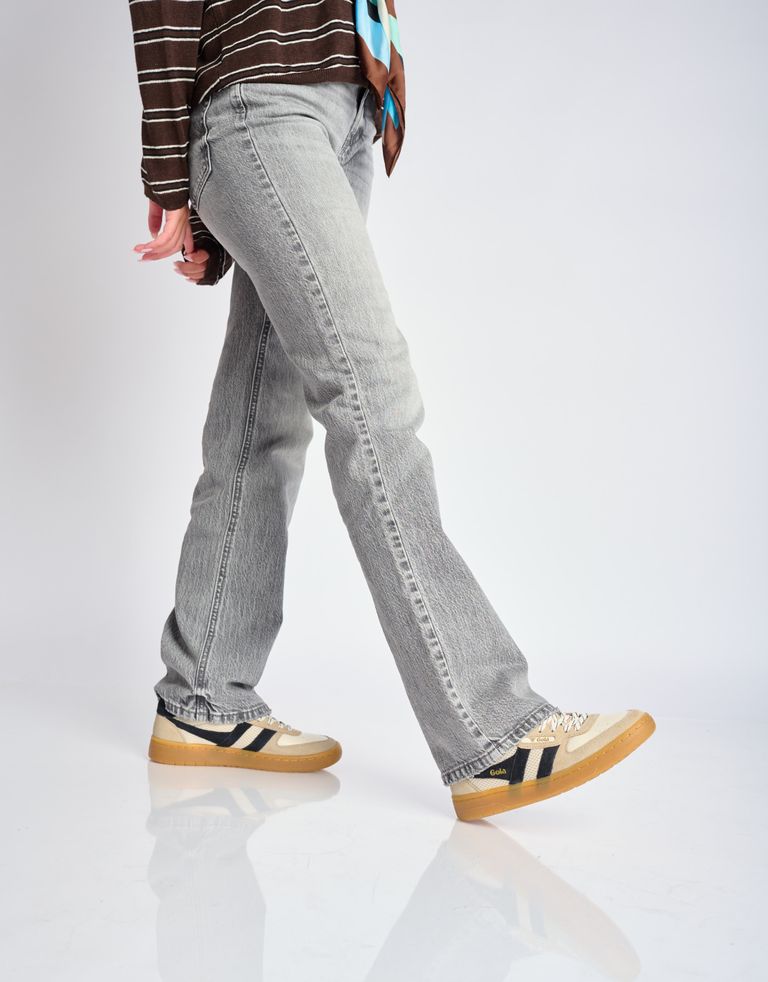 נעלי נשים - Gola - סניקרס בד וזמש HAWK 83 - לבן   שחור2