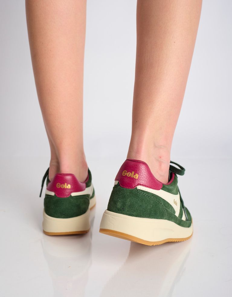 נעלי נשים - Gola - סניקרס זמש  TORNADO 88 - ירוק3