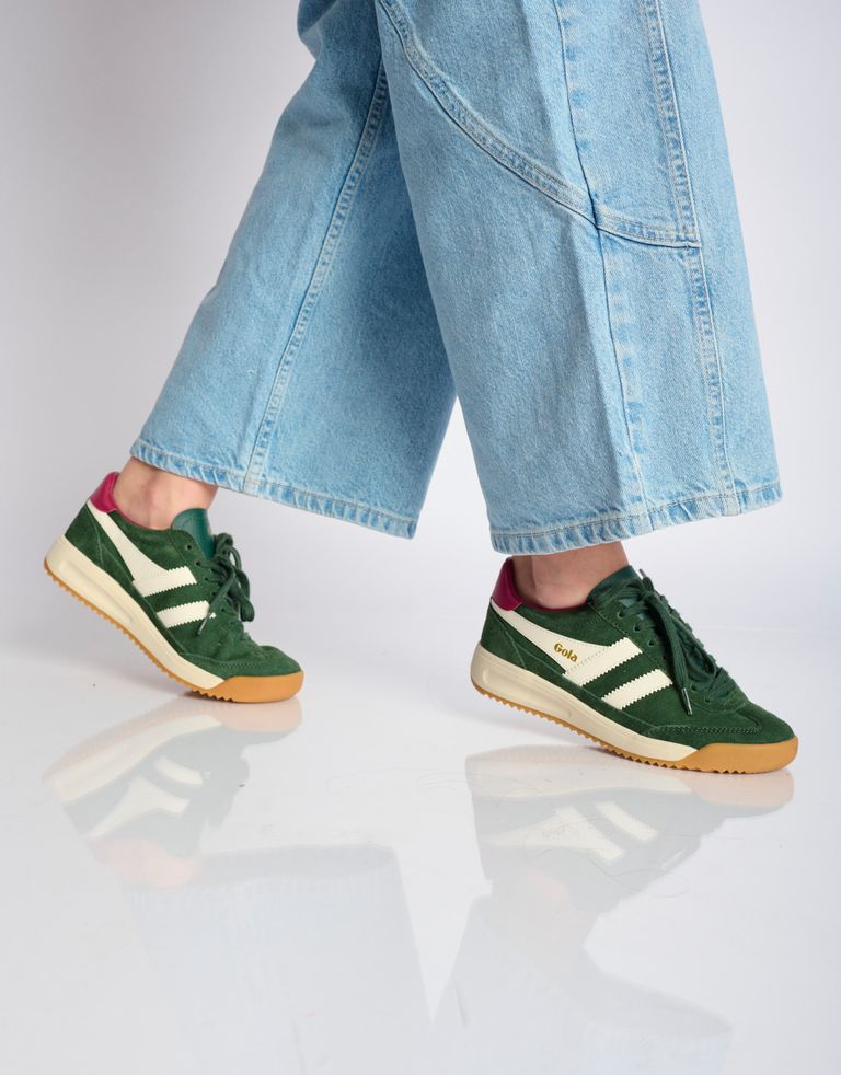 נעלי נשים - Gola - סניקרס זמש  TORNADO 88 - ירוק4