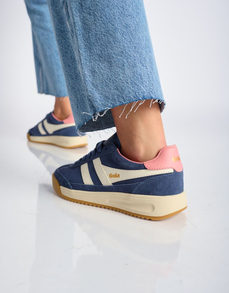 נעלי נשים - Gola - סניקרס זמש  TORNADO 88 - כחול4