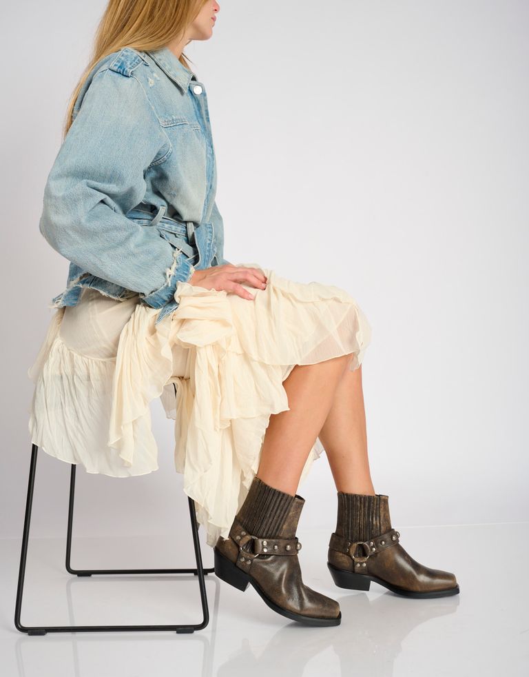 נעלי נשים - Bibi lou - מגפוני בוקרים ANANDA - חום2