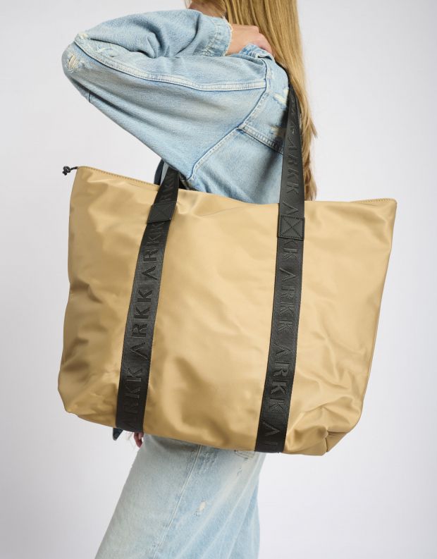 נעלי נשים - Arkk - תיק SHOPPER - בז'