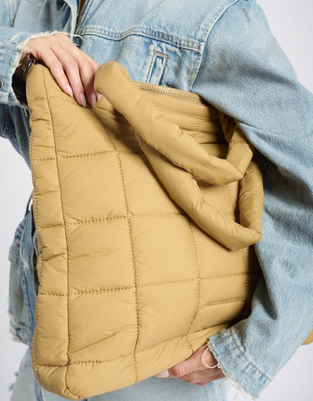 נעלי נשים - Arkk - תיק  PADDED SHOPPER - חום בהיר