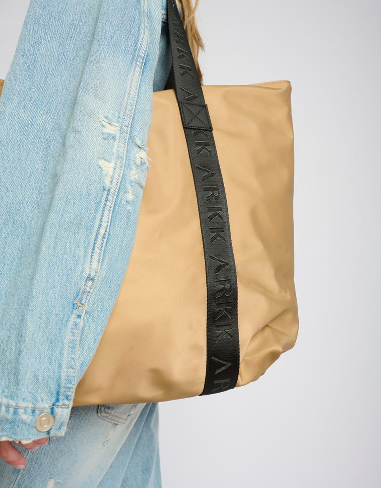 נעלי נשים - Arkk - תיק SHOPPER - בז'3