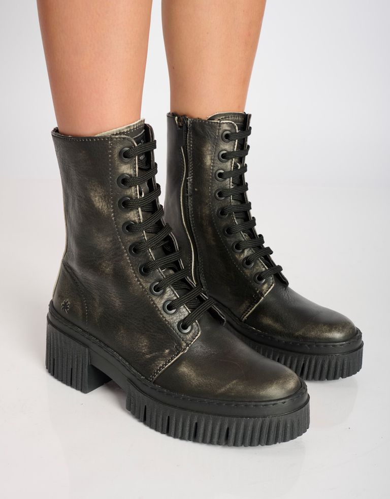 נעלי נשים - Art - מגפונים עם שרוכים YORK - שחור מיוחד3