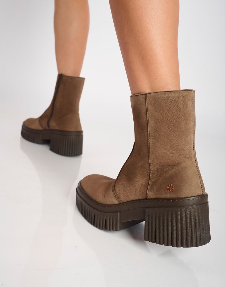 נעלי נשים - Art - מגפוני פלטפורמה YORK - חום כהה3