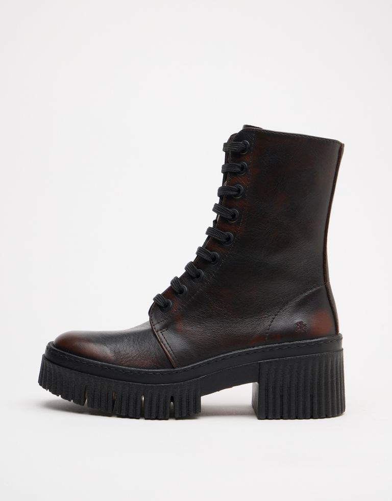 נעלי נשים - Art - מגפונים עם שרוכים YORK - חום4