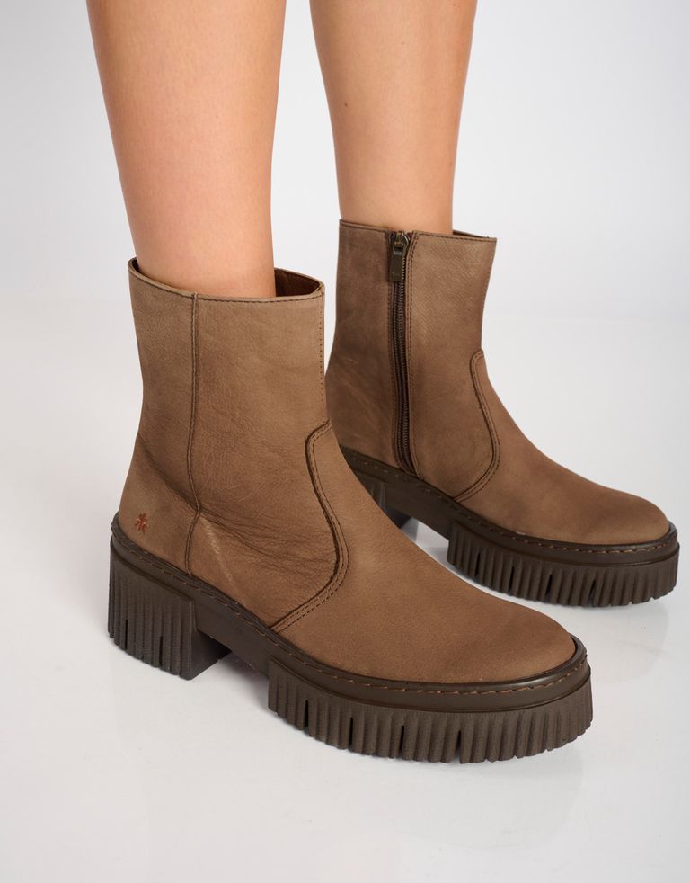 נעלי נשים - Art - מגפוני פלטפורמה YORK - חום כהה4